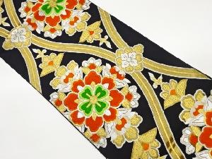 立涌に華文模様織出し袋帯